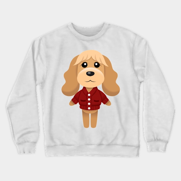 Spaniel dog Crewneck Sweatshirt by CloudyGlow